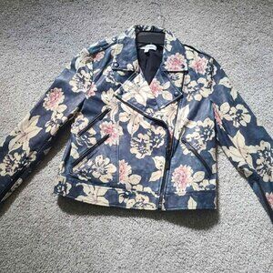 Elizabeth and James Erwan Floral Leather Jacket